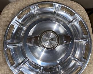 1 of 2 Chevy Corvette hubcaps 