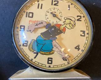 Popeye alarm clock front 