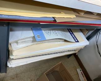 Large assortment of art papers