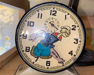 1930s Popeye alarm clock