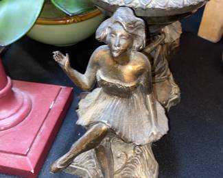 Close up of lamp figure