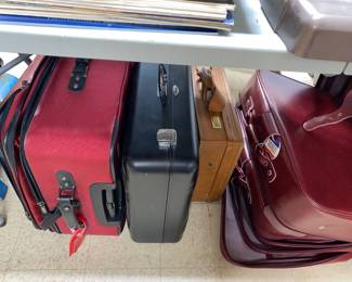 Assorted luggage and cases 