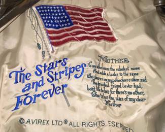 Interior embroidery of Bomber jacket 