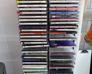 Many boxes of CDs