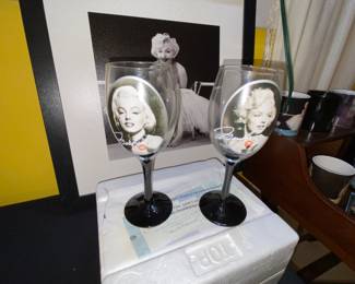 Marilyn Monroe wine glasses