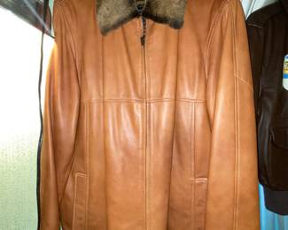 Robert Comstock coat with furry collar 