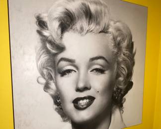 1 of many Marilyn Monroe portrait art pieces 
