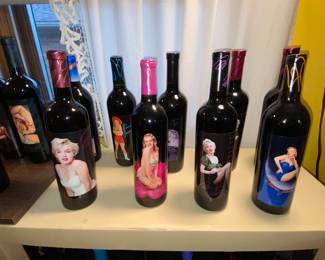 Marilyn Monroe labeled bottles