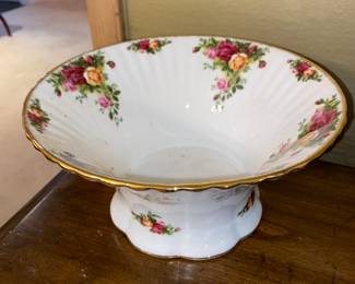 Royal Albert china footed serving dish/compote