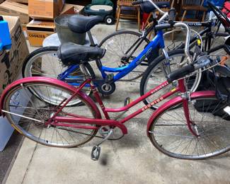 Red Schwinn Suburban bike