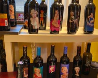 Marilyn Monroe labeled bottles 