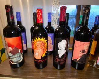 Marilyn Monroe labeled bottles 