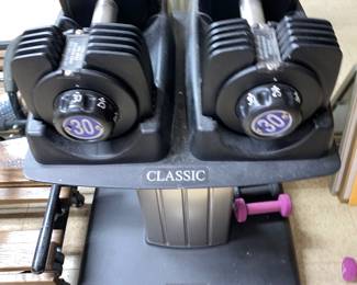 Adjustable weight set