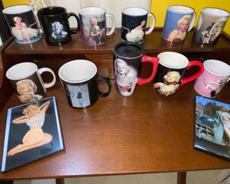 Marilyn Monroe mugs and art 