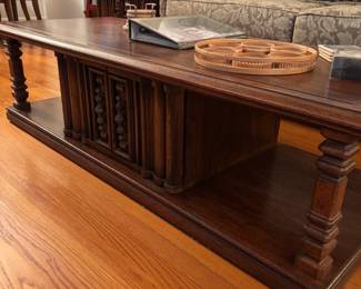 solid wood coffee table