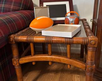 Vintage glass-top table