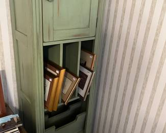 Green antique cabinet