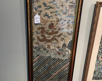 Asian silk embroidery 