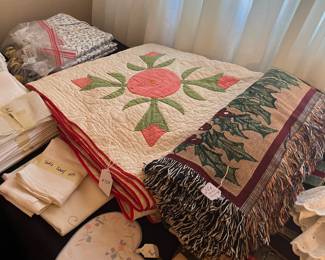 Quilts and linens