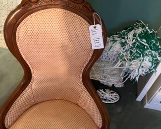 Victorian parlor chair