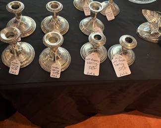 Sterling candle sticks