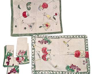 Julia Junkin Placemats Linen Napkins 