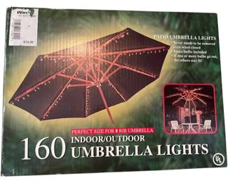 NEW 160 IndoorOutdoor Umbrella Lights 