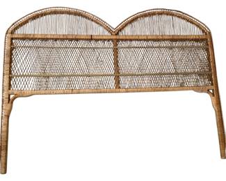 Mid Century BambooRattan Headboard 
