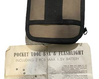 Pocket Tool Flashlight Kit In Case 