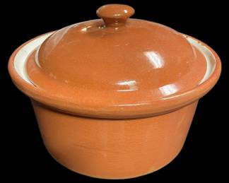 Vintage Pottery Dutch Oven 