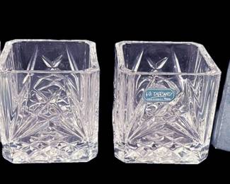 Cristal Villemont Bougeoir Candleholders 
