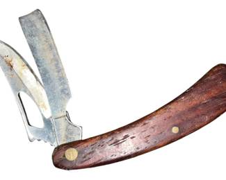 Vintage Oak Handle Pocket Knife 