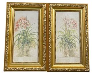 Pair Of Ornate Framed Plants 