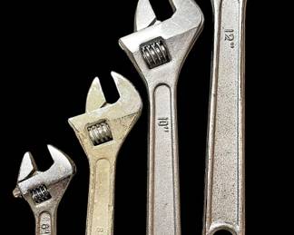 Assorted Crescent Wrenches 