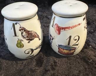 BHG 12 Days of Christmas Vintage Salt Pepper Shakers