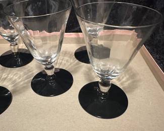 MCM Cocktail Glasses Black Base