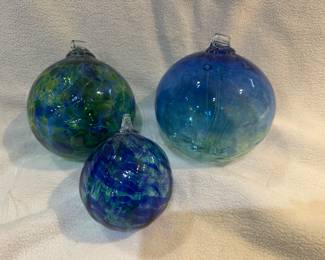 Handblown Glass Ornaments, Art Glass