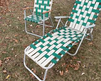 Aluminum Lounge Chair Lawn Chair Vintage