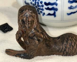 Cast Metal Mermaid