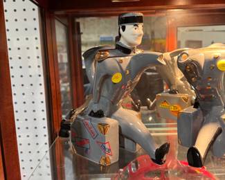 President Obama collectibles, Black Americana, vintage tin & die-cast cars, sofas, NIB items, unique board games selection several with local ties, working antique home roller organ, Edison phonograph rolls, antique stoneware Jones Boston, Mass and others, Depression etched punch bowl, advertising, Chilmark pewter sculptures, electronics and tubes, RCA, Oscilloscope, Simpson meters, sofas, loveseats, leather chair, Snoop Dogg 1974 Cadillac, advertising