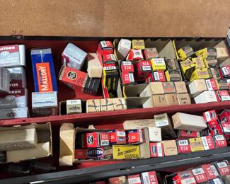 President Obama collectibles, Black Americana, vintage tin & die-cast cars, sofas, NIB items, unique board games selection several with local ties, working antique home roller organ, Edison phonograph rolls, antique stoneware Jones Boston, Mass and others, Depression etched punch bowl, advertising, Chilmark pewter sculptures, electronics and tubes, RCA, Oscilloscope, Simpson meters