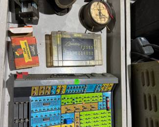 President Obama collectibles, Black Americana, vintage tin & die-cast cars, sofas, NIB items, unique board games selection several with local ties, working antique home roller organ, Edison phonograph rolls, antique stoneware Jones Boston, Mass and others, Depression etched punch bowl, advertising, Chilmark pewter sculptures, electronics and tubes, RCA, Oscilloscope, Simpson meters, sofas, loveseats, leather chair