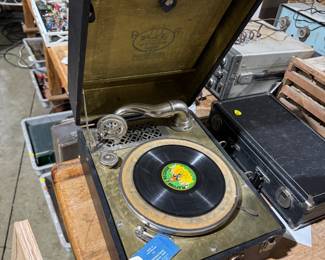 President Obama collectibles, Black Americana, vintage tin & die-cast cars, sofas, NIB items, unique board games selection several with local ties, working antique home roller organ, Edison phonograph rolls, antique stoneware Jones Boston, Mass and others, Depression etched punch bowl, advertising, Chilmark pewter sculptures, electronics and tubes, RCA, Oscilloscope, Simpson meters, sofas, loveseats, leather chair