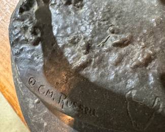 bronze statue Falling Rider by C M Russell