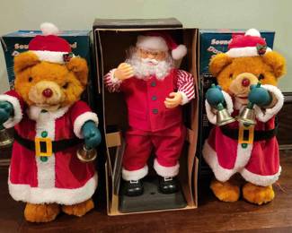 Dancing Santa And Bears