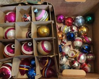 Assorted Vingage Christmas Tree Ornaments