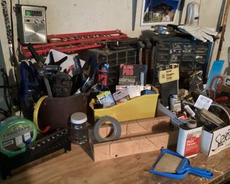 Paint thinner mini broom, and dust pan