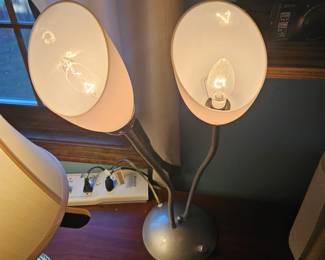 White Shade Desk Lamp 