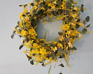 Yellow Floral Wreath 