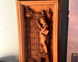 Carved Library Artwork 
